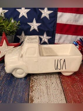 Rae Dunn USA White Truck